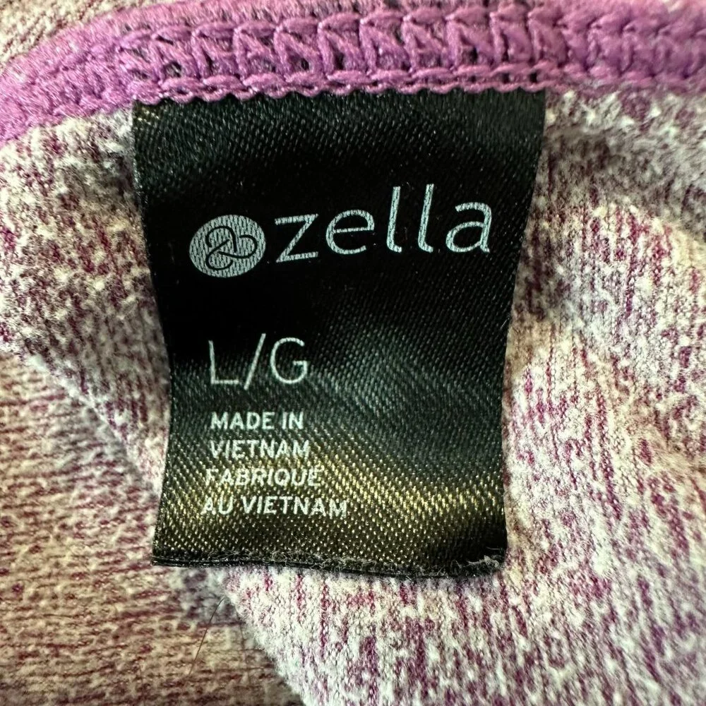 Zella Long Sleeved Workout Shirt Boatneck Thumb Holes Large